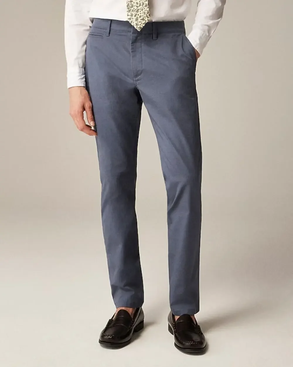 J.Crew 484 Slim-Fit Tech Pants Mens Sz 30 x 30 Blue Mid Rise Flat Front Stretch